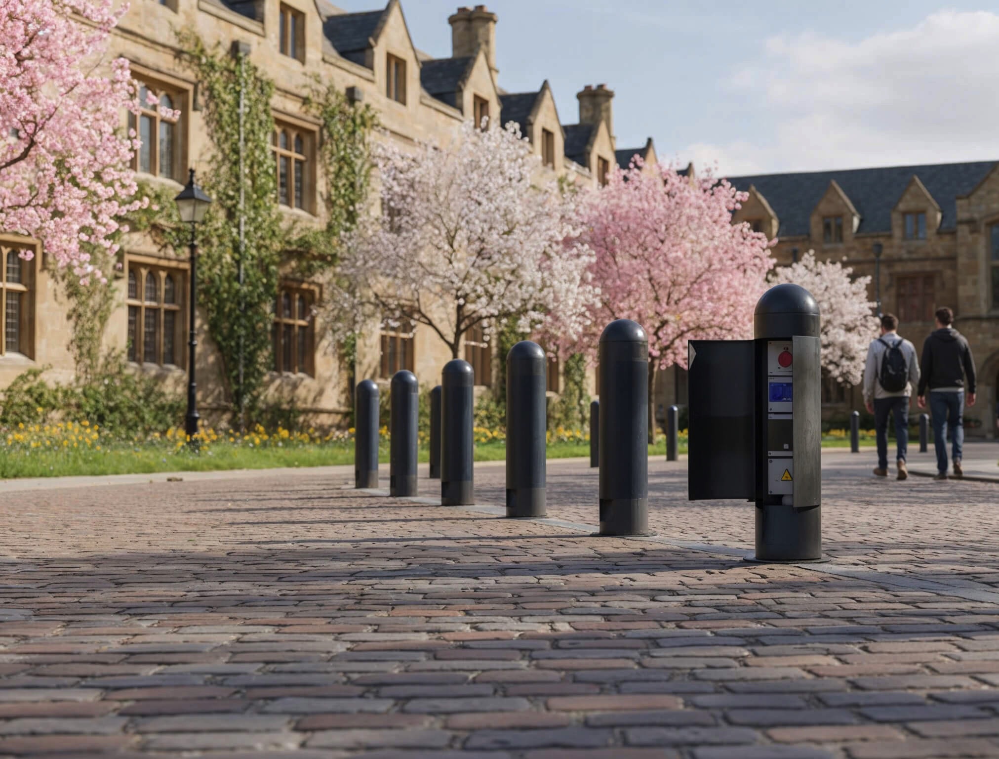 BOLLARDS IN UNIVERSITY SETTING